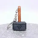 Mjolnir Hammer Keychain – Stand Not Included | 3D Printed Superhero Keyring
