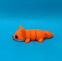 3D Printed Flexi Fox – Orange 
