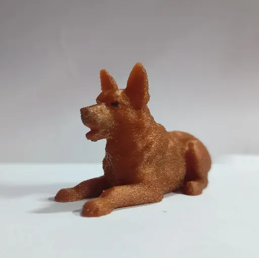 Realistic German Shepherd Dog Miniature – 3D Printed