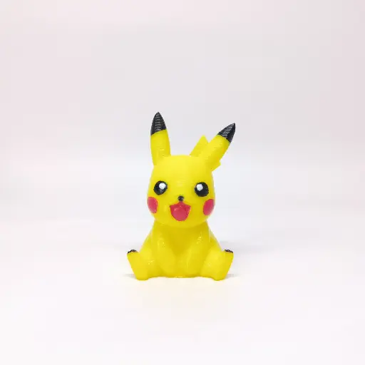 3D Printed Pikachu Miniature Toy – Yellow
