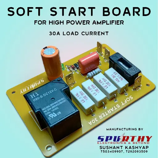 Soft Start Board for High Power Amplifiers (30A Load Current)