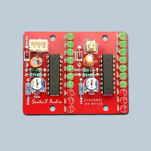 SentriX Audio – 2 Channel LED VU Meter Board 
